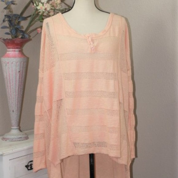 FP BOHO Layered Hi Low Sweater - Picture 1 of 4